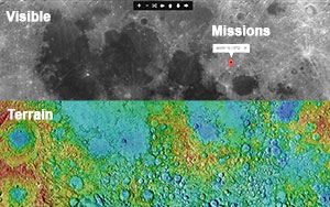 Moon 3d Map